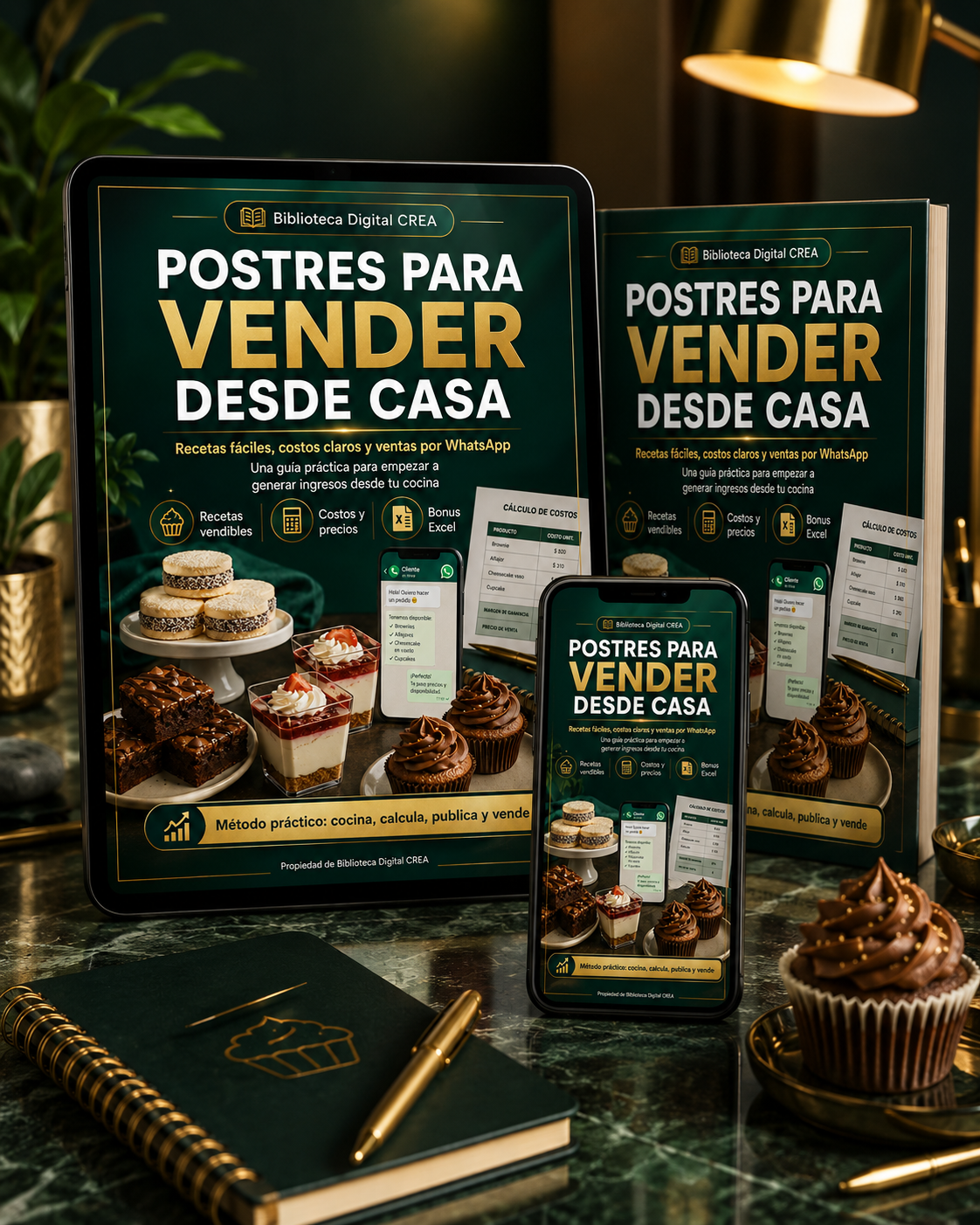 Kit Postres para Vender Desde Casa + Excel de Costos